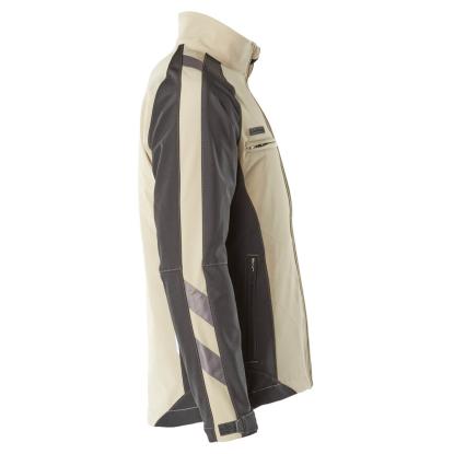 MASCOT UNIQUE Dresden softshell jakke, lys kaki/sort