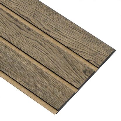 I-Wood Basic 3-lamel akustikpanel, sort olieret, brun filt og sort kerne, egefiner, 17 x 300 mm 