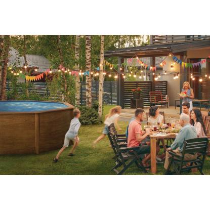 Gre by Swim & Fun rund pool, trælook - Ø460 x 120 cm