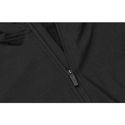 GEYSER G21090 stretch trainer træningsjakke med kort lynlås, sort