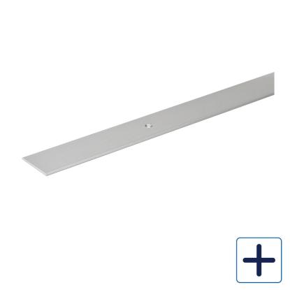 Habo A24 tæppeliste med skruehuller, aluminium