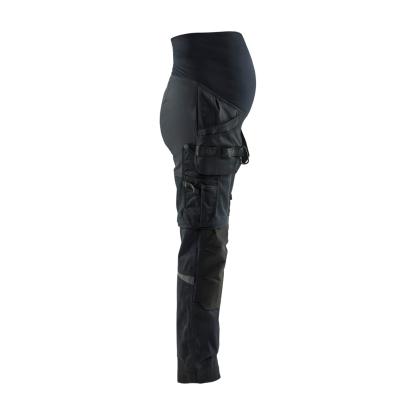 Blåkläder 7103 graviditets håndværkerbuks zip-off, sort