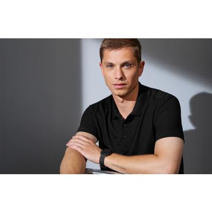 ID Ease 0556 poloshirt, lyocell, sort