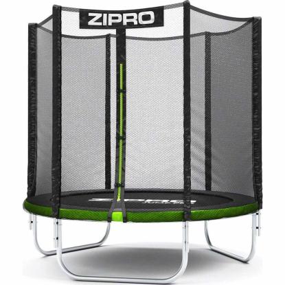 Zipro Jump Pro trampolin med net, grøn, Ø140 cm
