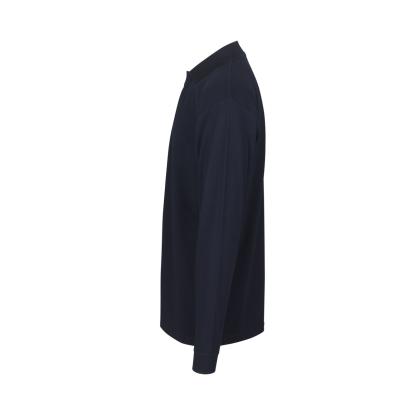 ID PRO Wear 0336 poloshirt med lange ærmer og trykknap, navy