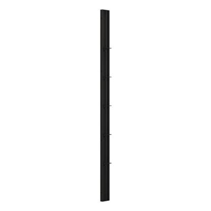 Scanbad FLEXI Tower reol til bruseniche model A, B, E, med 5 hylder, 200 x 10 cm, sort