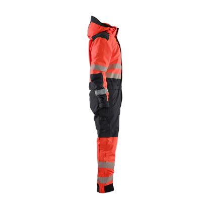 Blåkläder 6725 high vis vinter kedeldragt, hi-vis rød/sort