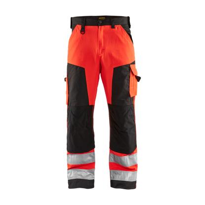 Blåkläder 1566 high vis buks, hi-vis rød/sort