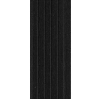 I-Wood Basic Original akustikpanel, sortmalet, sort filt og sort kerne, egefiner, 17 x 300 mm 