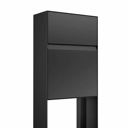 Bravios Leon postkasse med stander, sort
