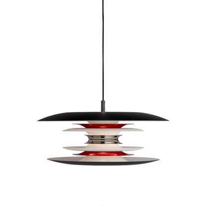 Belid Diablo pendel, Ø40 cm, E14, mat sort/rød