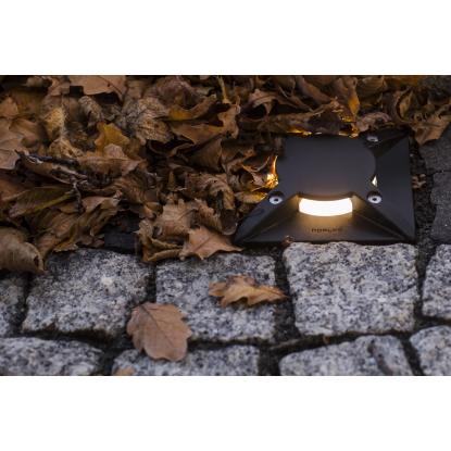Norlys Rena LED nedgravningsspot, firkant, GU10, IP68, sort