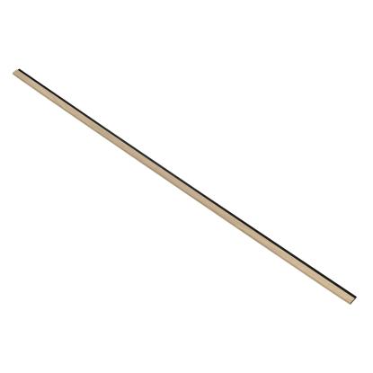 I-Wood afslutningsliste til akustikpanel, ubehandlet natur, sort filt og sort kerne, egefiner, 17 x 42 mm