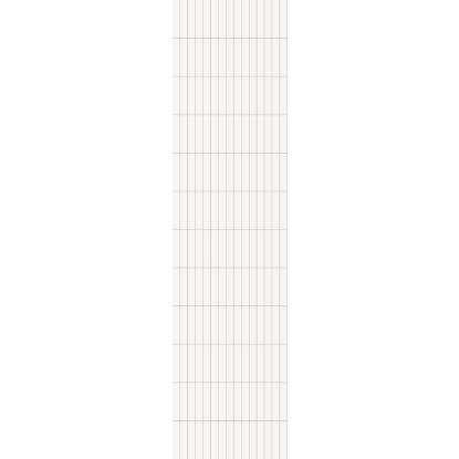 Fibo Colour vådrumspanel med 4 x 20 cm fliselook, 10 x 600 x 2400 mm, white silk
