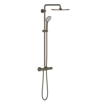 GROHE Euphoria XXL brusesystem med termostat, håndbruser og 310 mm hovedbruser, børstet hard graphite