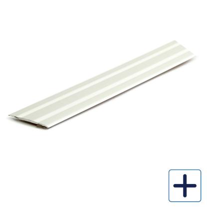 Habo SA08 selvklæbende tæppeliste, aluminium