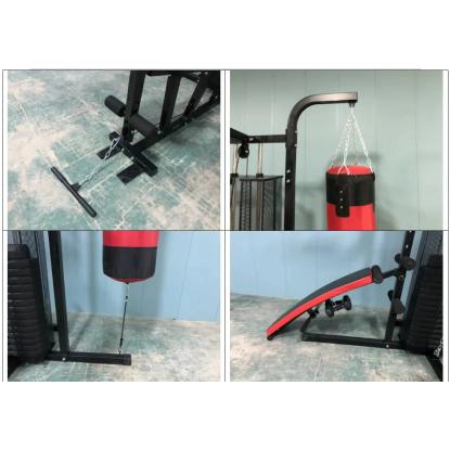 Viking Sports multigym med 68 kg vægte og boksesæk, 185 x 230 x 214 cm
