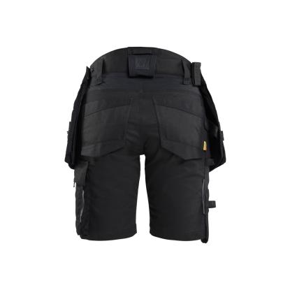 Blåkläder 7175 striker dame håndværker shorts stretch, sort/sort