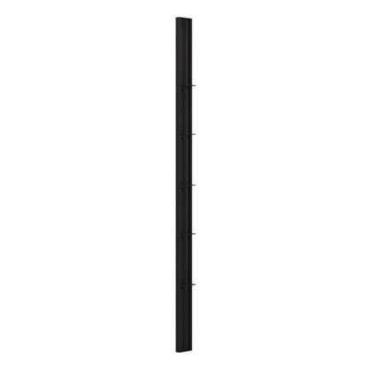 Scanbad FLEXI Tower reol til bruseniche model D, 5 hylder, 197,5 x 10 cm, sort