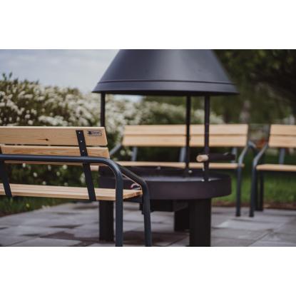 Varax havebænk, grå/natur