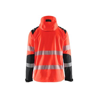 Blåkläder 4491 high vis softshelljakke, hi-vis rød/sort