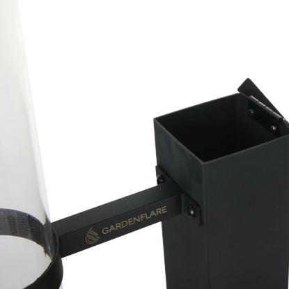 Gardenflare Premium ildrør, sort, H148 cm