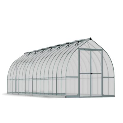 Canopia by Palram Bella drivhus, 22,5 m², sølv, 6 mm poly, inkl. sokkel
