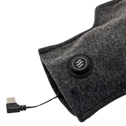 Glovii varmepude med justerbar varmeeffekt, GHW1, kompatibel med enhver 2A powerbank, grå