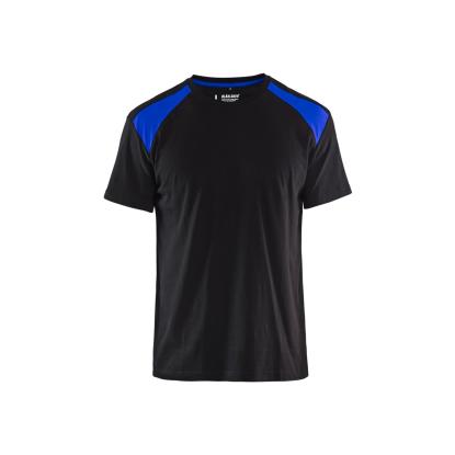 Blåkläder 3379 t-shirt, sort/koboltblå