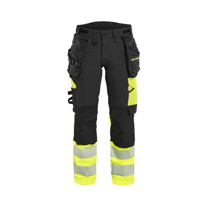 Blåkläder 7025 dame high vis buks 4-vejs stretch, sort/hi-vis gul