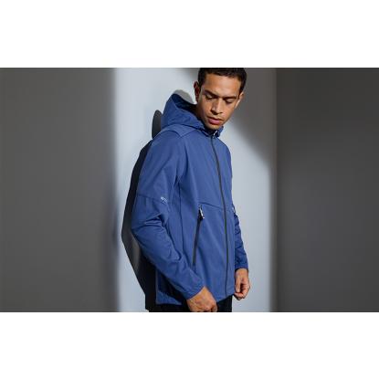 ID 0836 softshelljakke, letvægt, stormy blue