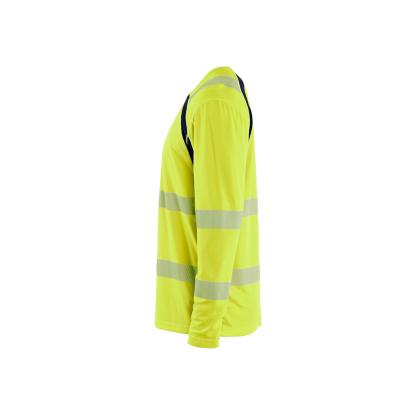 Blåkläder 3599 high vis t-shirt lang ærme, hi-vis gul/marineblå