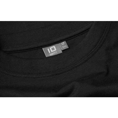 ID T-TIME® 0550 T-shirt med brystlomme, sort