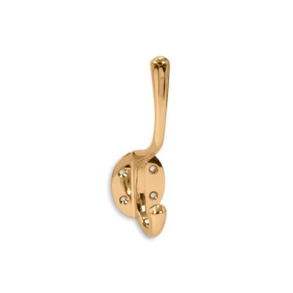 Jasa Company hattekrog, poleret messing - 125 x 40 x 71 mm