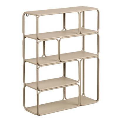 Lanciano vægreol, metal, beige, 48 cm