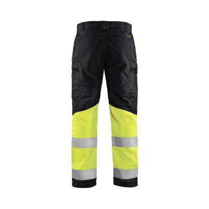 Blåkläder 1551 high vis buks med stretch, sort/hi-vis gul