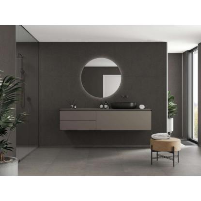 Fibo Cement vådrumspanel med 60 x 80 cm fliselook, 10 x 600 x 2400 mm, grey terrazzo gem stone
