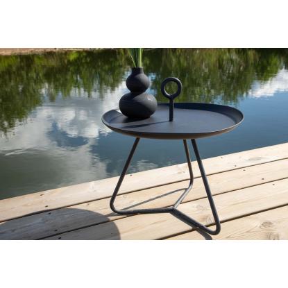 Venture Design Pamplona sidebord, sort, Ø40 cm