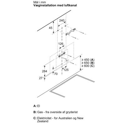 Siemens iQ300 væghængt emhætte LC67KFN60, sort, 60 cm