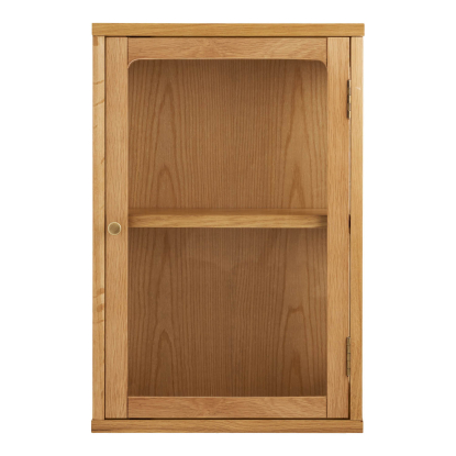 Zamora væghængt vitrine, eg/egefiner, 60 x 40 x 20 cm
