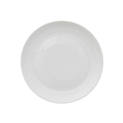 aida Relief frokosttallerken, Ø22 cm, porcelæn, hvid - 4 stk.