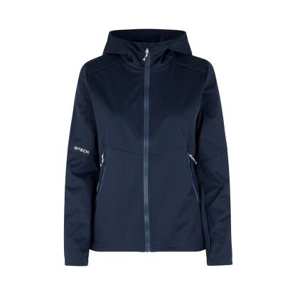 ID 0837 softshelljakke, letvægt, dame, navy