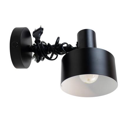 Nordlux væglampe Matis E27 sort