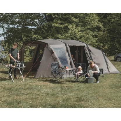 easy camp Kullen 6 Air tunneltelt til 6 personer, brun