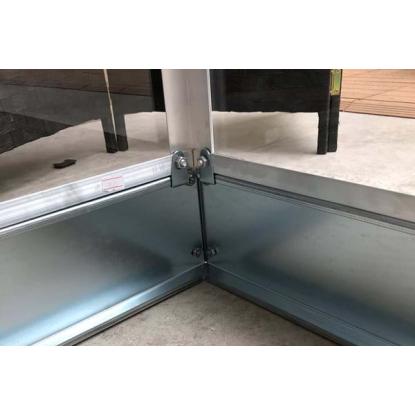 Halls Popular 106 drivhus 6,2 m², alu, 3 mm hærdet glas