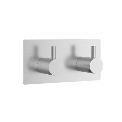 House Rio knage med 2 kroge, mat krom, 90 x 45 x 32 mm