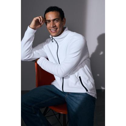 ID 0803 cardigan, mikrofleece, hvid