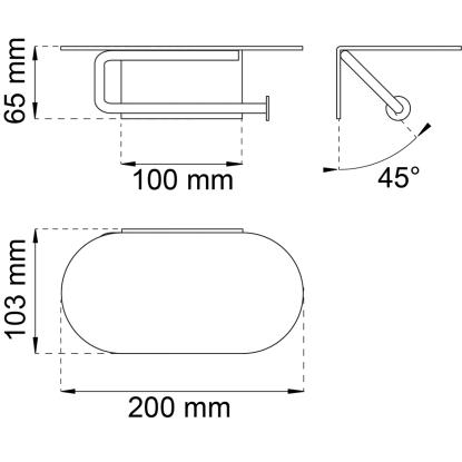 Habo Hazel toiletpapirholder, hvid