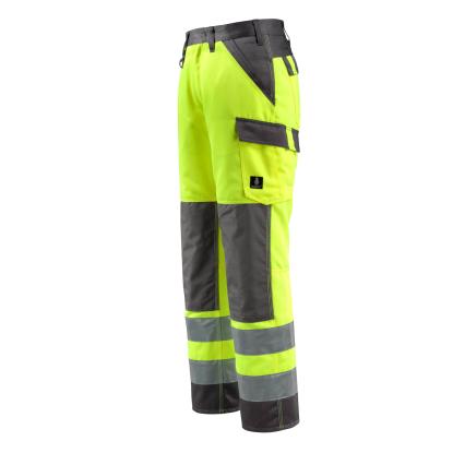 MASCOT SAFE LIGHT Maitland arbejdsbukser med knælommer, hi-vis gul/mørk antracit