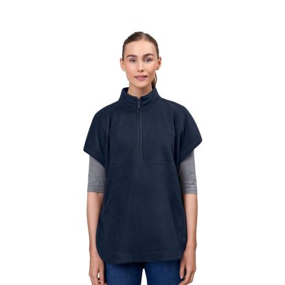 ID 0808 fleece tunika med korte ærmer, unisex, navy